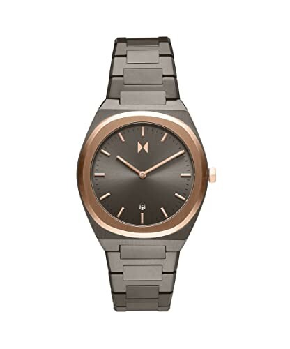 MVMT Mens Analog Gray Dial Gray Band Stainless Steel Watch