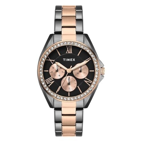 TIMEX Analog Watch for Woman with Round Dial & Water Resistant Women's Wrist Watches