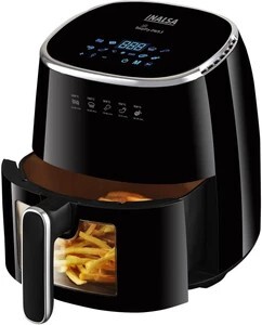Inalsa Tasty fry DW5.5 | Visible Window & Internal Light with Smart AirCrisp Technology Air Fryer (5.5 L)