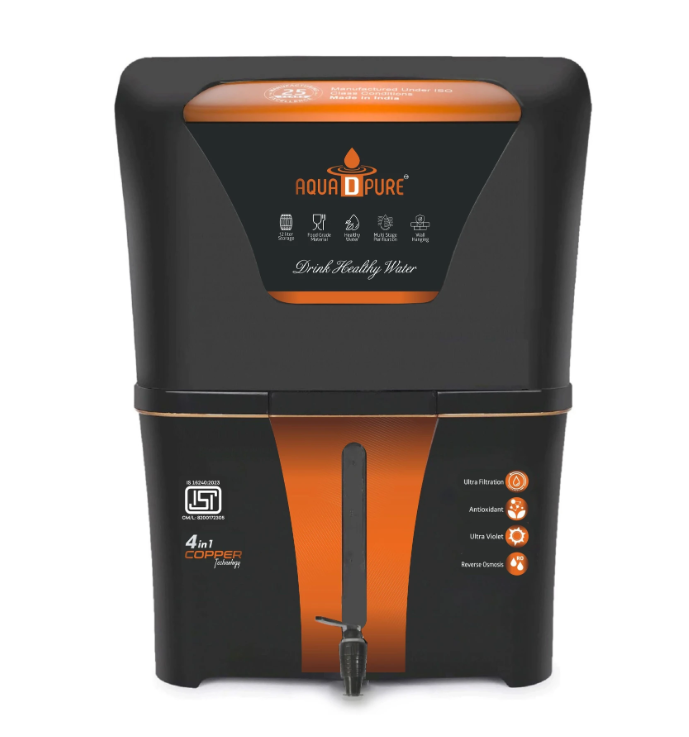 AQUA D PURE 4 in 1 Copper RO Water Purifier (12L)