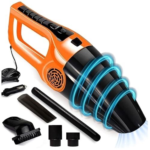 Aetrius Handheld Vacuum Cleaner for car use, Powerful Portable & High Power 5000PA 120W 12V Vaccine Cleaner for Home and car with 16.4 Feet Lengh Cord