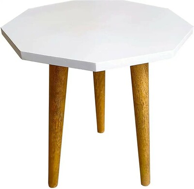 UHUD CRAFTS UC-12_ Engineered Wood End Table (Finish Color - White