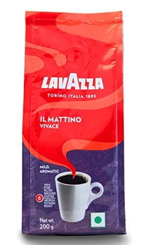 Lavazza Il Mattino Vivace |Pure Ground Coffee 200g Pouch [Subscribe N Save]