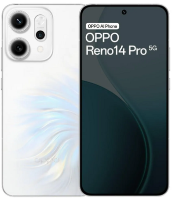 Oppo Reno 14 Pro 5G 256 GB, 12 GB RAM, Pearl White, Mobile Phone