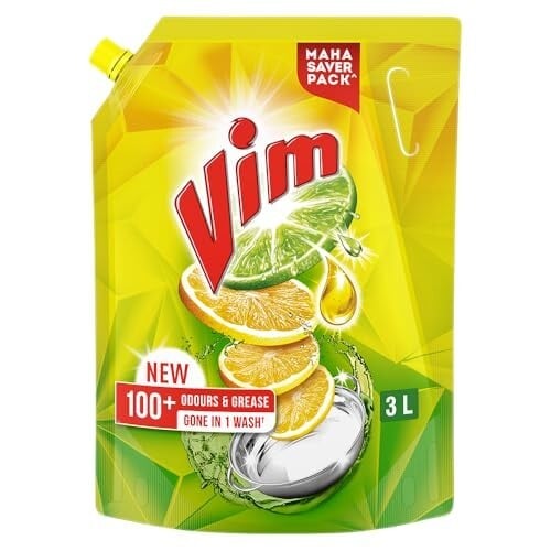 Vim Dishwash Liquid 3 L pouch