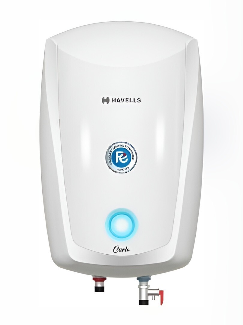 Havells Carlo White & Blue Glossy 3000 Watt Instant Water Heater (5L)