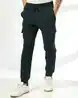 Men Herringbone Cargo Joggers | L