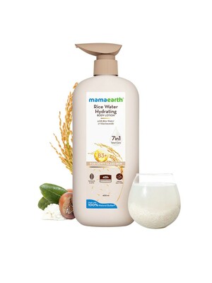 Mamaearth Rice Water Hydrating Body Lotion With Nacinamide 400ml 