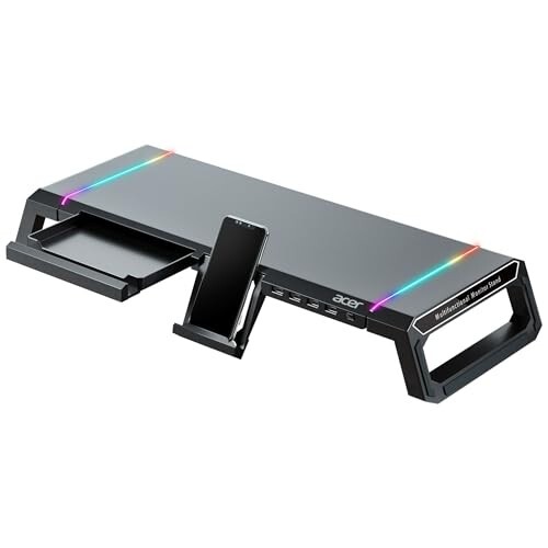 acer Ergo Multifunction Monitor & Laptop Stand Featuring RGB Lighting and a 4-Port USB Hub 