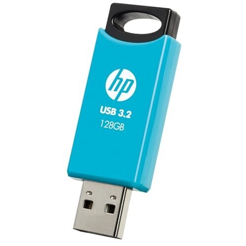 HP 712w 128GB USB 3.2 Flash Drive- Blue