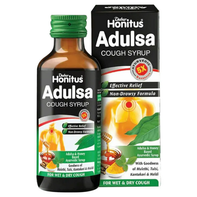 Dabur Honitus Adulsa Cough Syrup 100 ml