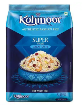 Kohinoor Authentic Basmati Rice 1 kg (Location specific)