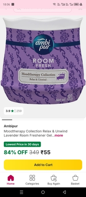 Flipkart minutes - ambipur room fresher @ Rs.55