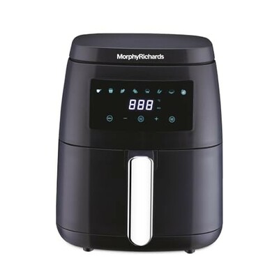 Morphy Richards Digital Air Fryer For Home|1500W|Black, 5 liter