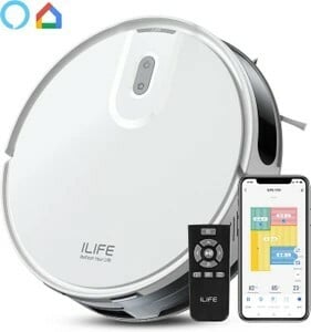 ILIFE V20 Robotic Vacuum Cleaner, Robotic Floor Cleaner with 2 in 1 Mopping and Vacuum