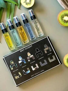 BRIT ACCENT | Perfume Gift Pack for Men | 5 x 8ml | Premium Fragrances| Eau de Toilette  -  40 ml
