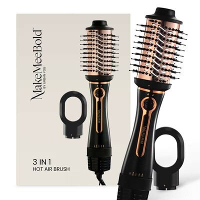 UrbanYog MakeMeeBold Hair Dryer and Volumizer Hot Air 3 in 1 Styling Brush