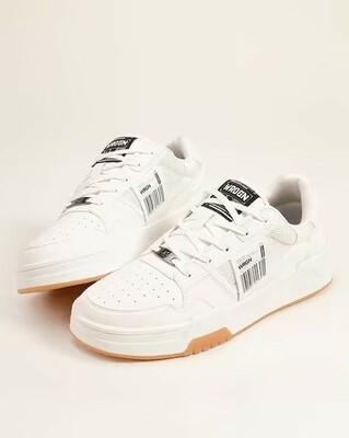 Men Round-Toe Lace-Up Sneakers