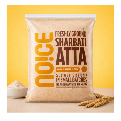Instamart - NOICE Freshly Ground Sharbati Atta (Whole Wheat Flour) 5kg(location specific)