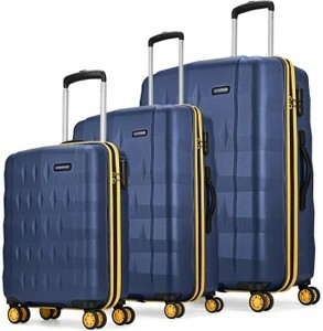 ARISTOCRAT Hard Body Set of 3 Luggage 8 Wheels 