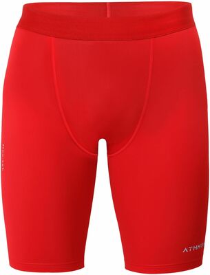 Athmonk Solid Men Red Sports Shorts