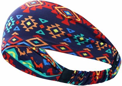 Coreteq Multicolor Microfiber Sports Headband for Men & Women 