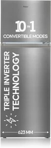 Haier 328 L Frost Free Double Door 3 Star Convertible Refrigerator