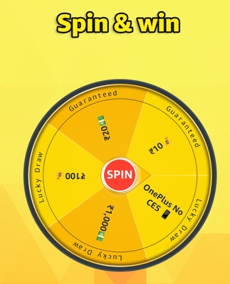 Amazon - Spin & Win, Rs10 or Rs20 [if Lucky]