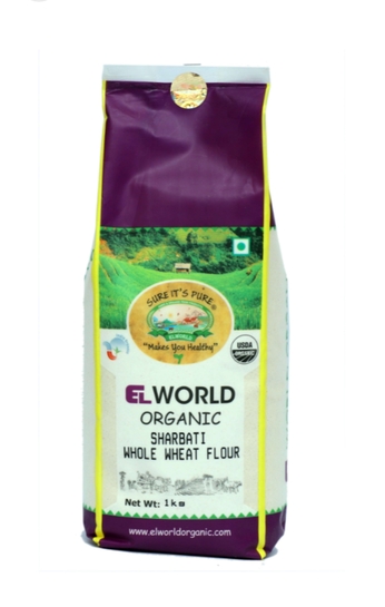 Digihaat - Organic Whole Sharbati Atta (Wheat Flour) 1 kg at ₹24 {2/3 times per id}