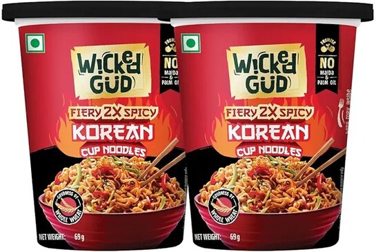 Apply 50% off coupon WickedGud Korean Cup Noodles Fiery 