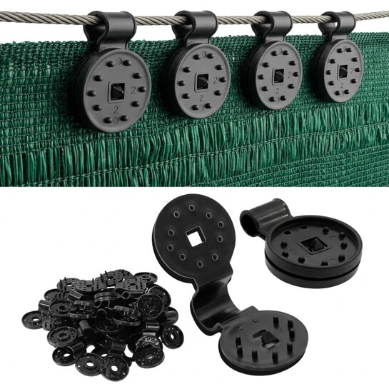 25 Shade Net Clips for Green Net @ 225 only