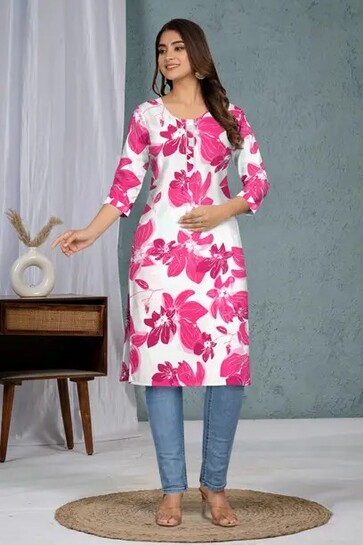 Up to 88% Off on Floral Kurtis Under Rs.299