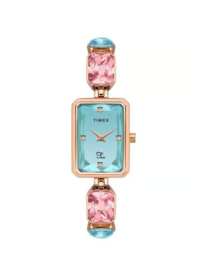 Timex Fria Rectangle 21mm Blue Dial Analog Women Watch - TWEL16900