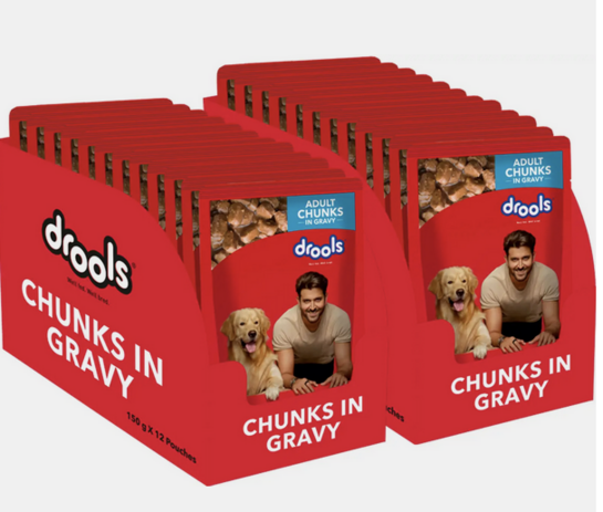 Minutes Drools Chunks in gravy for Adult 3.6 kg [location specific]