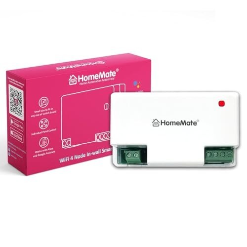HomeMate WiFi 4 Node Smart Switch | No Hub Required 