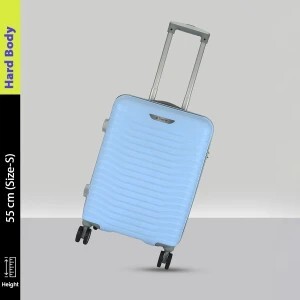 TrekLite Small Cabin & Check-in Set (55 cm) 2 Wheels - Hard Sided,Combination Lock,8 Wheel Trolley Bag For Unisex-Ocean Blue - Teal