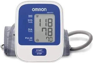 OMRON HEM-8712 One-Touch Use, IntelliSense Tech - Automatic Digital Blood Pressure Monitor Bp Monitor (NA)