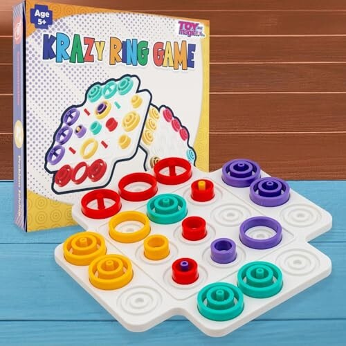 ToyMagic Krazy Ring Brain Teasers Toy Jigsaw Intelligence Puzzle Game for 5+ Year Kids