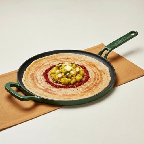 Ember Cookware Pre-Seasoned Cast Iron Tawa for Dosa 27 cm [Apply Coupon]