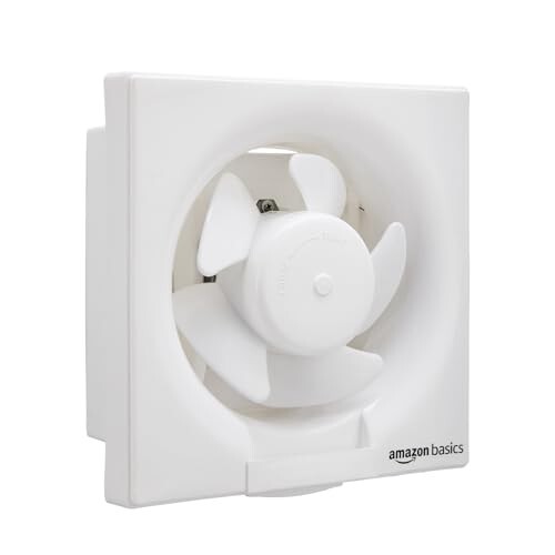 Amazon Basics Ventilation 10" Fan | 40W | 5 Blades | White 
