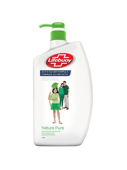 Lifebuoy Nature Pure Antibacterial Body Wash Natural Cleanliness & Germ Protection 1L