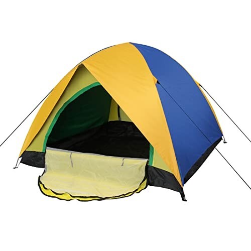 Vector X Big Camping Tent for Adults - Waterproof Outdoor Dome for Travel, Picnic, Hiking, Trekking - Portable Inflatable House (200 * 200 * 130cm)