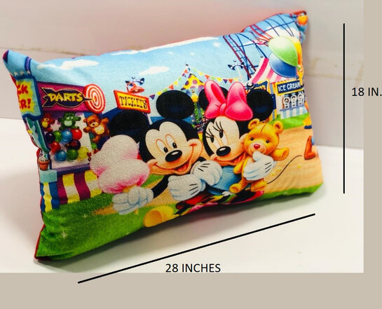 Pillow for kids PCT Microfibre Sleeping Pillow Pack of 1 Toons & Characters (Multicolor)