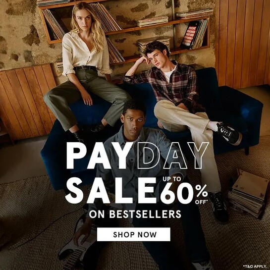 Pepe jeans - PAY DAY SALE Upto 60% Off | Additional ₹50 OFF on prepaid orders