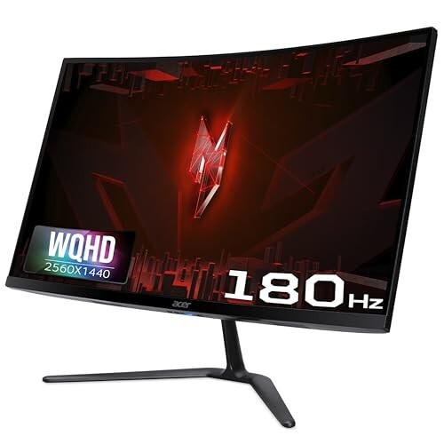 Acer ED270U S3 27 Inch WQHD 2560x1440 1500R Curved Gaming Backlit LED LCD Monitor - Black