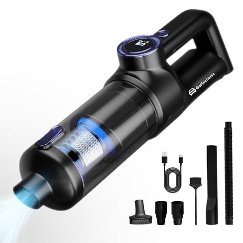 GoMechanic Wireless Vacuum Cleaner for Home and Car | High-Power 14000 Pa Suction