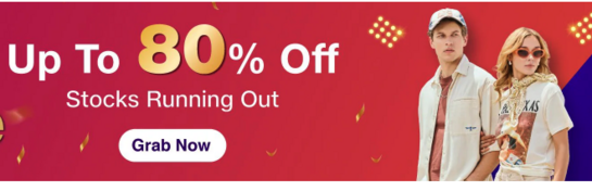 Clothing from John Players,The Indian Garage Co,GAP Up to 85 % off