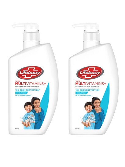 Lifebuoy Set Of 2 Antibacterial Body Wash With Long Lasting Freshness 1L 