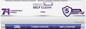 Haier 2025 Model 1 Ton 3 Star Split Dual Inverter Intelli-Convertible 7 in 1 ConvertibleHD Filter, Frost Self Clean AC