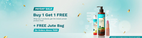 Pilgrim - PayDay Sale - Buy 1 Get 1 Free + Free Jute Bag on orders above Rs. 699